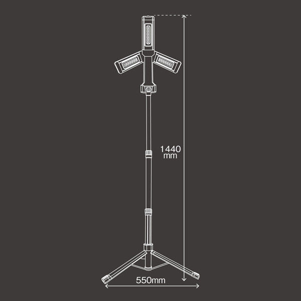三つ葉さん専用 レックス スタンド付三つ葉ライト RX-N53 1台（直送品） - アスクル