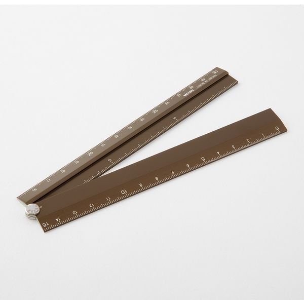 デザインフィル ミドリ アルミ マルチ定規＜30cm＞ 茶 42287006 3