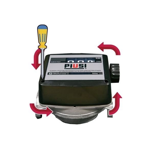 エスコ アナログ液体流量計(灯油・軽油用) EA991CH-106 1個（直送品