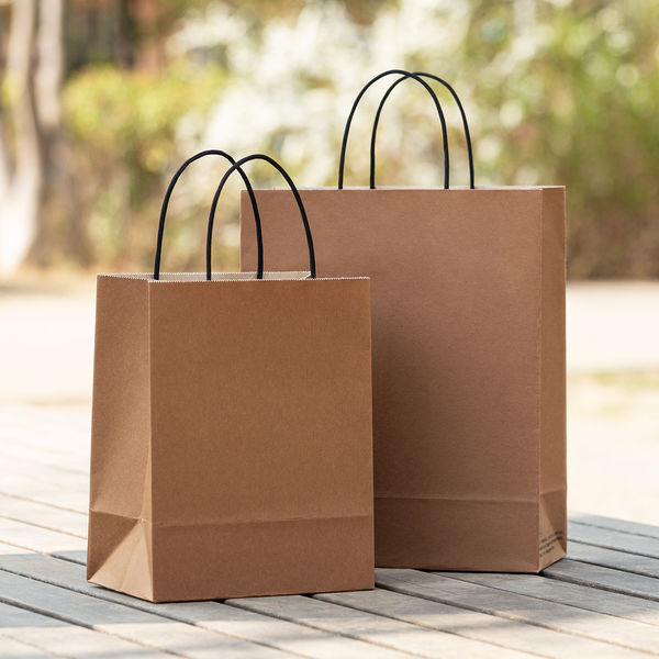 紙袋】アスクル 端材リサイクル紙袋「Come bag」キャラメル