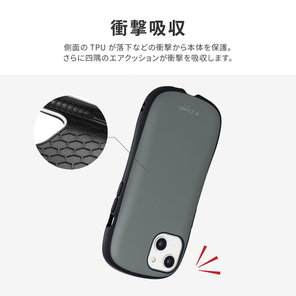 ViAMO iPhone 14/13用ケース 抗衝撃 iPhone 14/13】 耐傷・耐衝撃ハイブリッドケース 「ViAMO freely