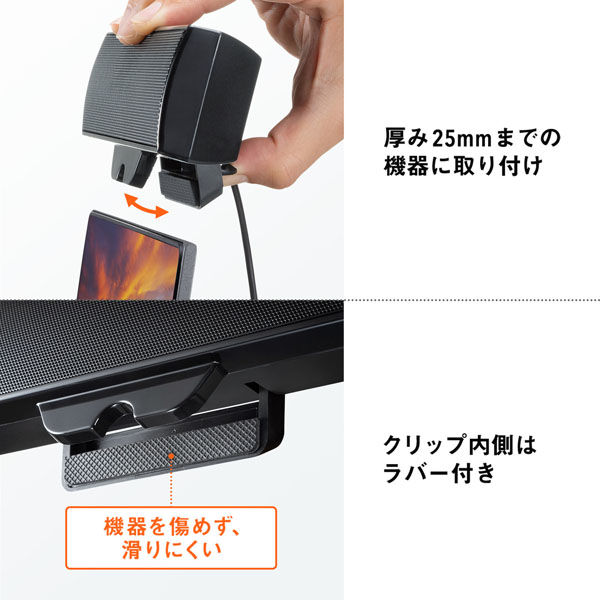 サンワサプライ USBサウンドバースピーカー MM-SPU17BKN 1個