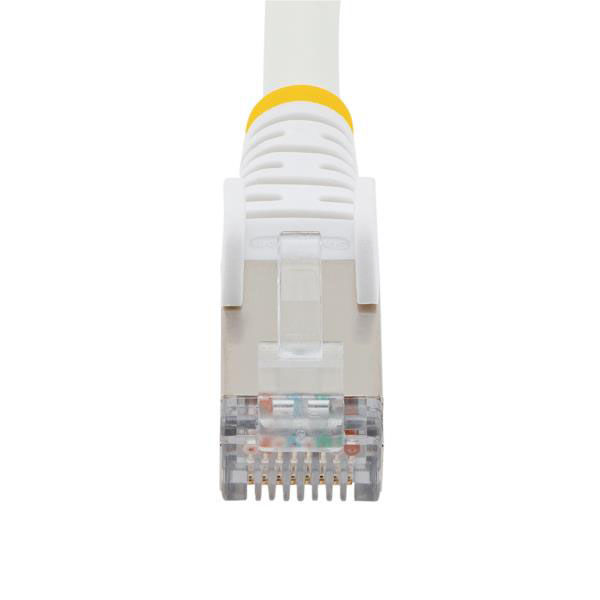 LANケーブル 1m CAT6A ホワイト ハロゲンフリー NLWH-1M-CAT6A