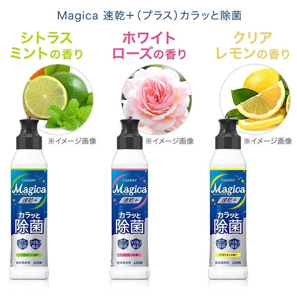 CHARMY Magica（チャーミーマジカ） 速乾+カラッと除菌 ホワイトローズ 特大 詰め替え 710mL 1個 ライオン