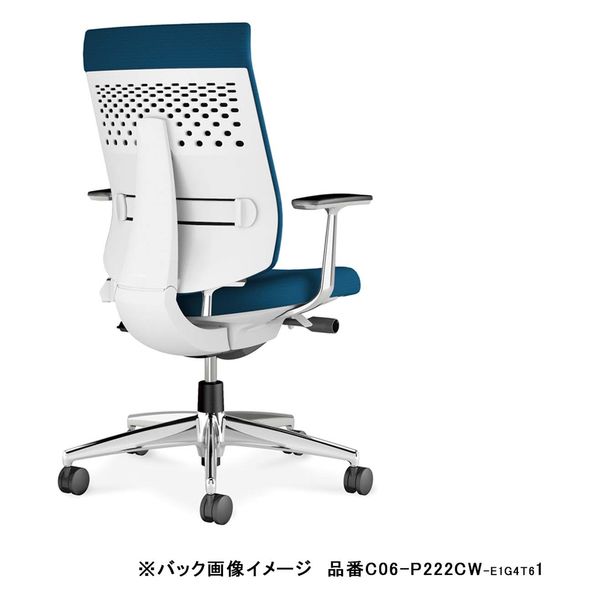 【組立設置込】コクヨ ウィザード４ ハイバック 肘無 ランバー付 ナイロンキャスター C06-W202SW-E1VZ641 1脚（直送品）