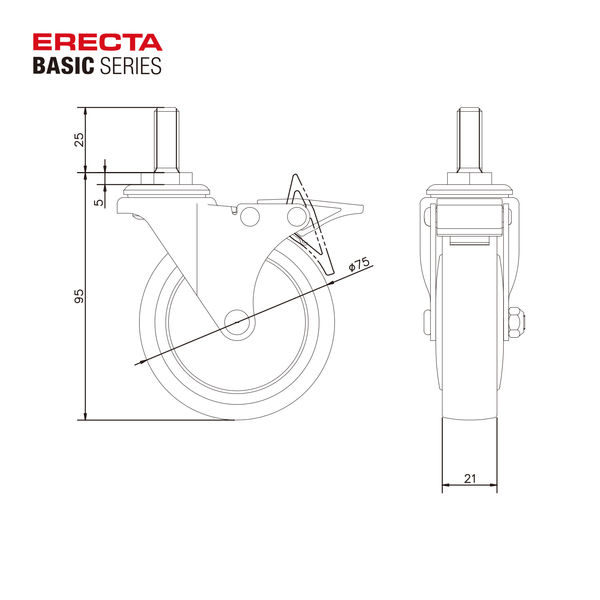 ERECTA スチールラック エレクター ラック BDR75 ベーシック