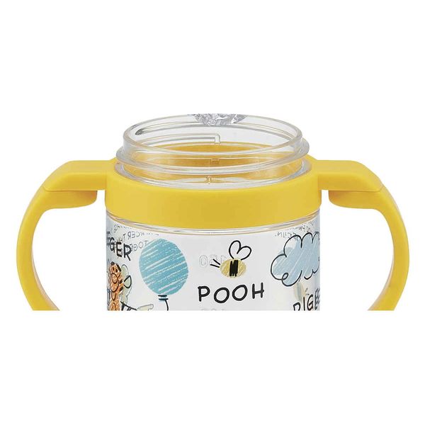 スケーター ストローマグ POOHスケッチ 折りたたみ 260ml 両手