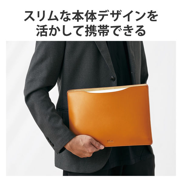 レザー MacBook ケース 13インチ / キャメル MacBook Air 大小二点セット PCケース レザー 本革 13インチ 15