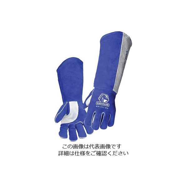 エスコ [L] 溶接用ロング革手袋(牛革) EA353AT-102 1双（直送品） - アスクル