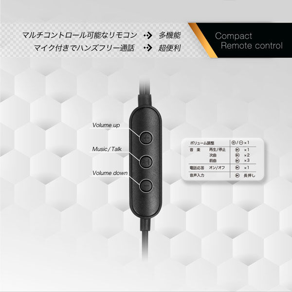 オウルテック Type-C端子から音楽を聴けるカナル型有線イヤホン ブラック OWL-EPC01-BK 1個