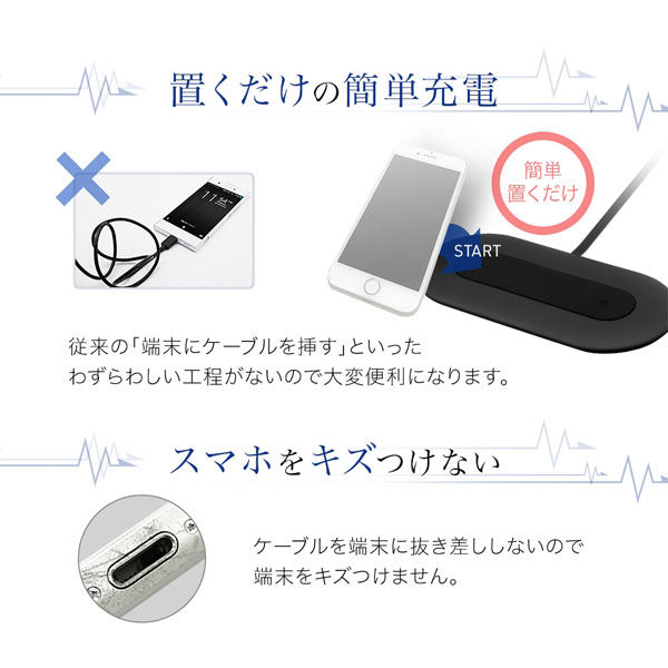 ワイヤレス充電器 QI 充電 スマホスタンド 折りたたみ 2台同時
