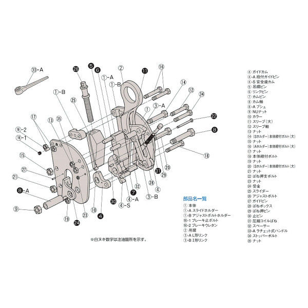 三木ネツレン ネツレン FL-V型無傷竪吊クランプ 1/2TON 0-16MM