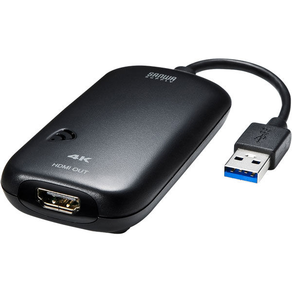 サンワサプライ USB3.0-HDMIディスプレイアダプタ(4K対応） USB-CVU3HD2 1個