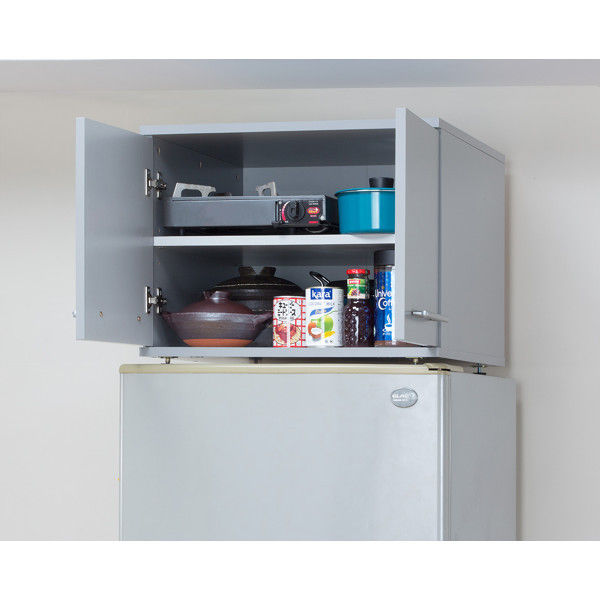 ファミリー・ライフ 冷蔵庫上ラック ホワイト 幅590×奥行550×高さ460