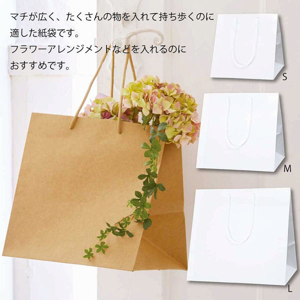 シモジマ アレンジバッグ L 未晒無地 006441110 1セット(50枚:10