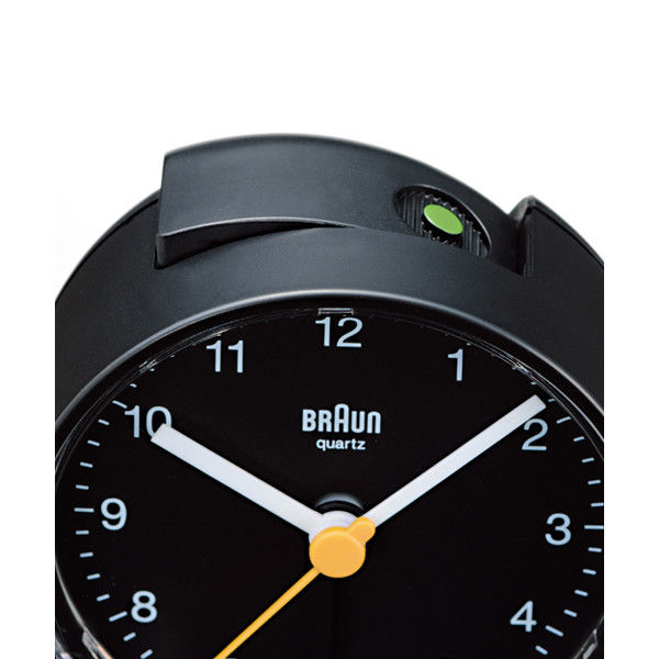 【ブラウン】ドイツ製 BRAUN ロングセラー 小型目覚まし 角型 ブラック BRAUN / ブラウン / 目覚まし時計 - 北欧、暮らしの道具店