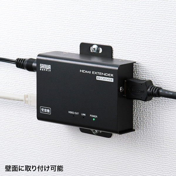 訳あり新品 HDMI分配器 エクステンダー 受信機 VGA-EXHDR サンワサプライ 外装 にキズ、汚れあり