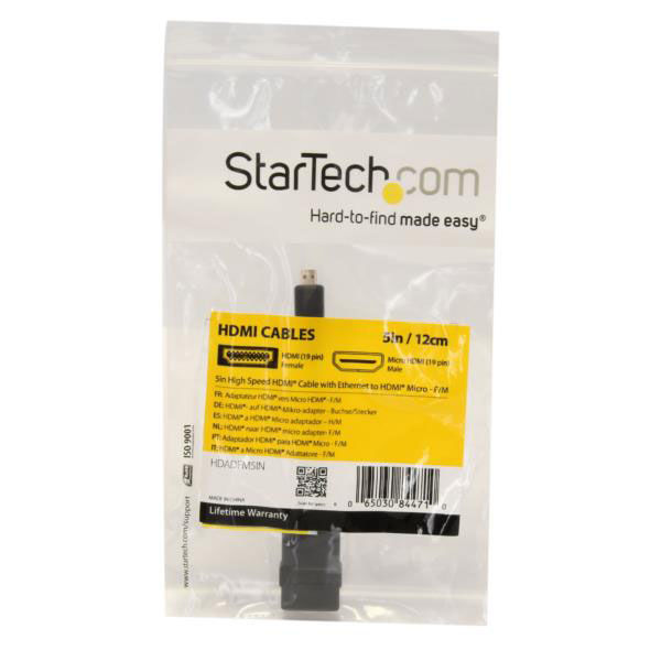 Startech.com 12cm ハイスピードHDMI変換ケーブル/変換アダプタ