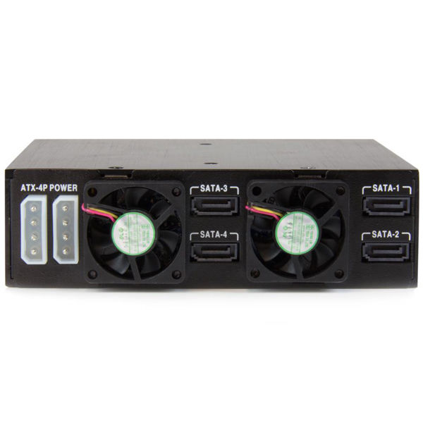 2.5インチ SSD 4個セット！ 2.5インチSATA/SAS対応4xHDD/SSD増設ラック SATSASBP425 1個