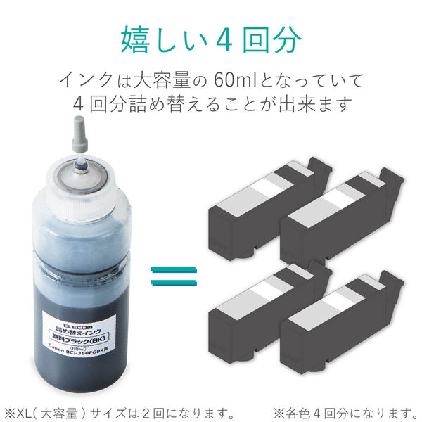 キヤノン（Canon） BCI-380+381用詰替えインク THC-381380SET4