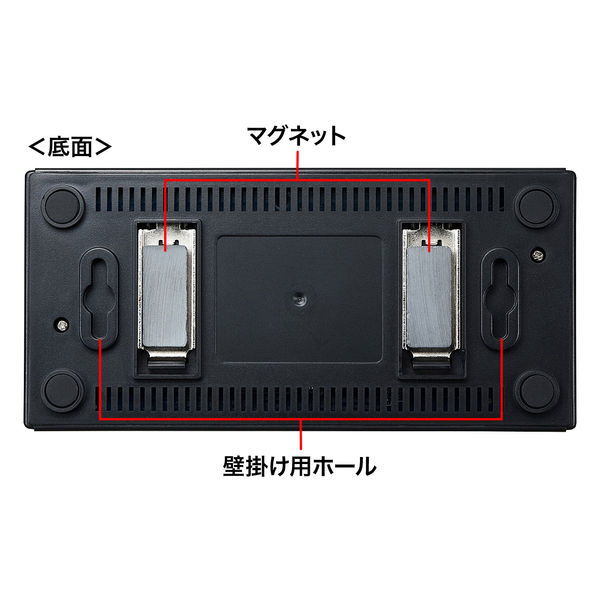 サンワサプライ ギガビット対応 スイッチングハブ(8ポート
