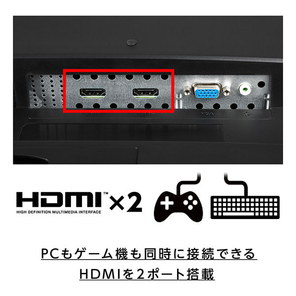 ASUS 27インチワイド液晶モニター VP278H フルHD(1920×1080)/HDMI/D-sub 1台