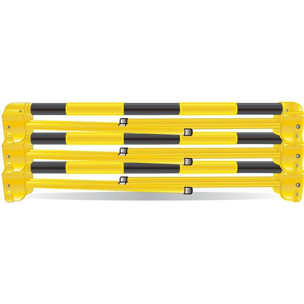 エスコ 1137 ?2008x498x693mm 伸縮折畳バリケード(黄黒 EA983FV エスコ 1137 ?2008x498x693mm 伸縮折畳バリケード(黄黒 EA983FV