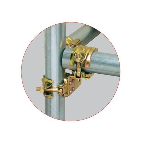 エスコ φ48.6mm ジョイントクランプIII型(三連) EA948TE-43 1セット(3個)(直送品) エスコ φ48.6mm ジョイントクランプIII型(三連) EA948TE-43 1セット(3個)(直送品)