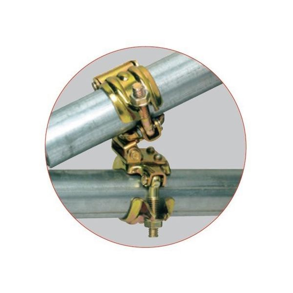 エスコ φ48.6mm ジョイントクランプII型(二連/蝶番型) EA948TE エスコ φ48.6mm ジョイントクランプII型(二連/蝶番型) EA948TE