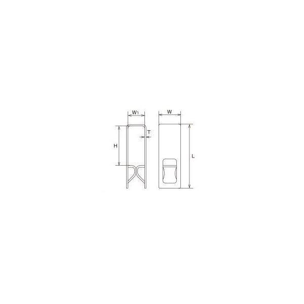 エスコ（esco） 20x70mm グレーチング用連結金具（クリップ/ステンレス