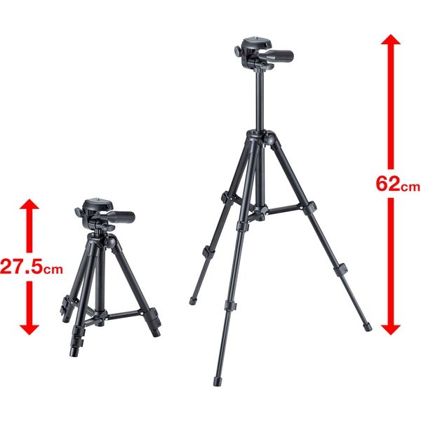 ３脚まとめ買い さち 3 サンワサプライ コンパクト三脚(3段) DG-CAM29 1個 - アスクル