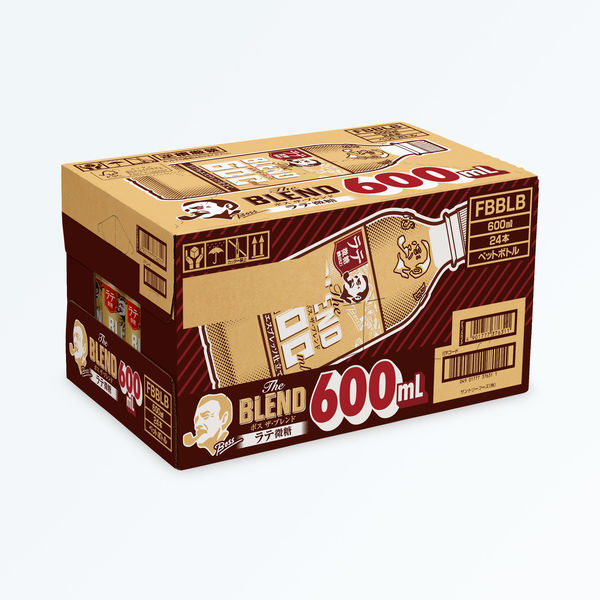 サントリー BOSS（ボス）The BLEND ラテ微糖 600ml 1セット（48