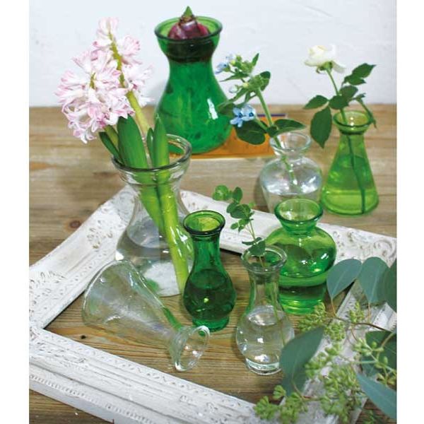 スパイス 花瓶 タイニーガラスフラワーベース No.3 グリーン 256020 1個（取寄品） - アスクル