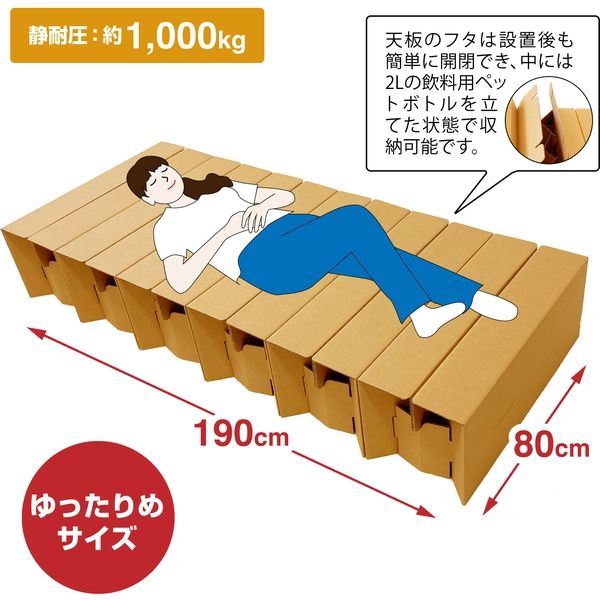 豊栄産業 災害備蓄用ダンボールベッド ノビット 32-8665 1台箱入