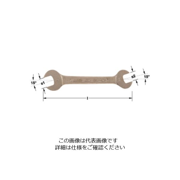 エスコ 15/16”x1・1/16” 両口スパナ(ノンスパーキング) EA642LE-17 1本