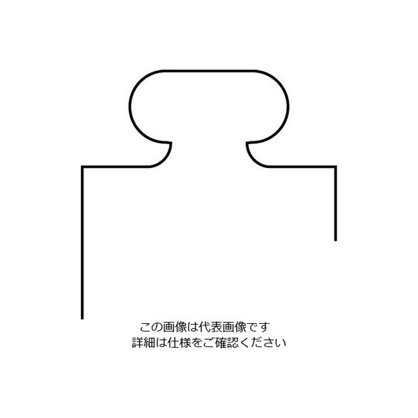 エスコ 100mm キャスター(固定金具・ツインホイール) EA986JW-100 1個