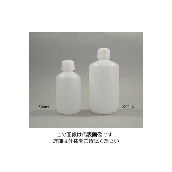 アズワン 細口試薬ボトル HDPE 透明 500mL1箱(12袋入り)1-2688-08 - その他