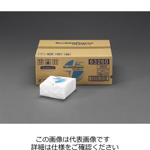 エスコ 335x343mm 工業用ワイパー(不織布/12パック) EA929AR-11B 1