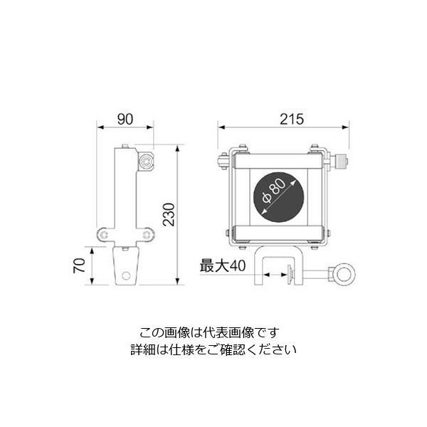 エスコ 四方ローラー(80mm以下用) EA631ED-2 1個（直送品）