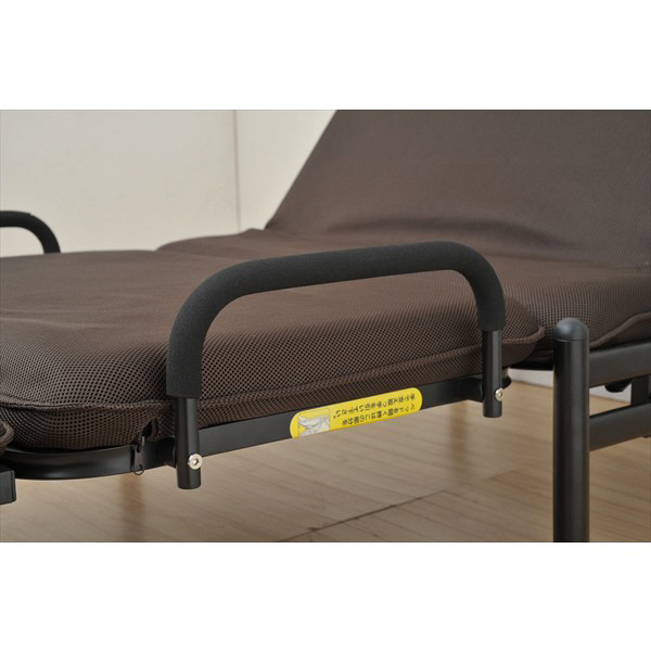 YAMAZEN　折りたたみソファーベッド　幅995×奥行2010×高さ435mm　ダークブラウン/ブラック　（直送品） ベッド PE1845658624(14117円)