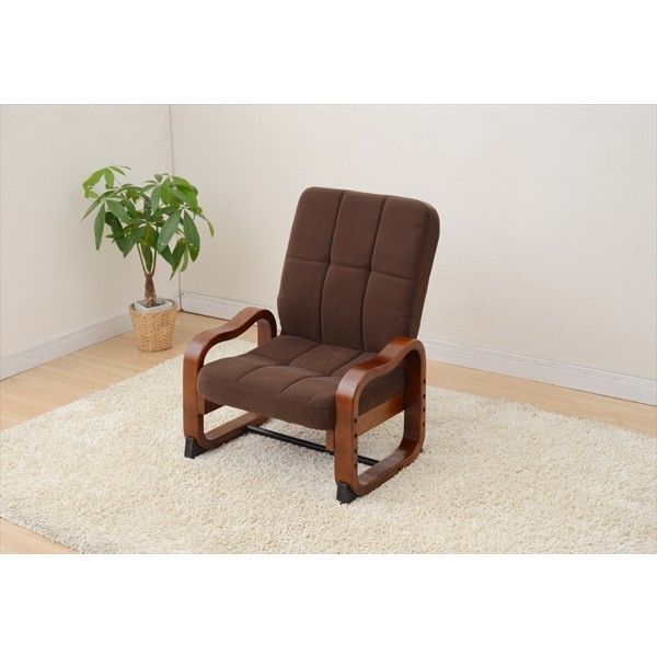 YAMAZEN　優しい座椅子　幅560×奥行475×高さ660mm　モカブラウン　（直送品）