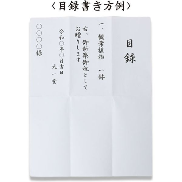 天一堂 日本製 金封 目録 白赤７本　花結ダン紙 小 855 1セット（5枚：1枚×5）（直送品）