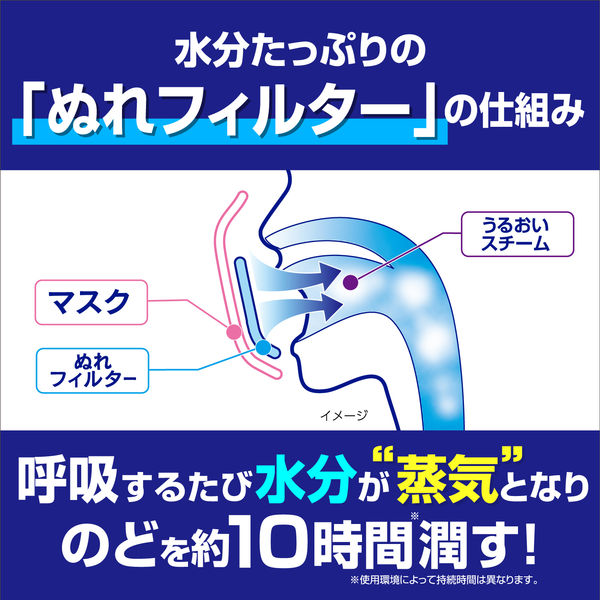 小林製薬 のどぬーるぬれマスク就寝用立体タイプ 無香料 765284 1箱(3