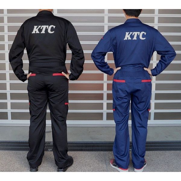 京都機械工具 KTC KTCつなぎ服 2Lサイズ ブラック YGー257L2BK YG-257L2BK 1着（直送品）