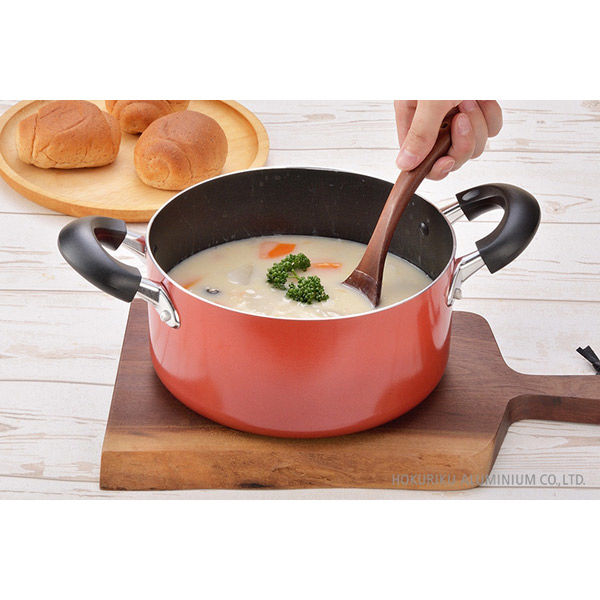 北陸アルミニウム IHマイティ2 片手鍋16cm S-1265 1個 - アスクル