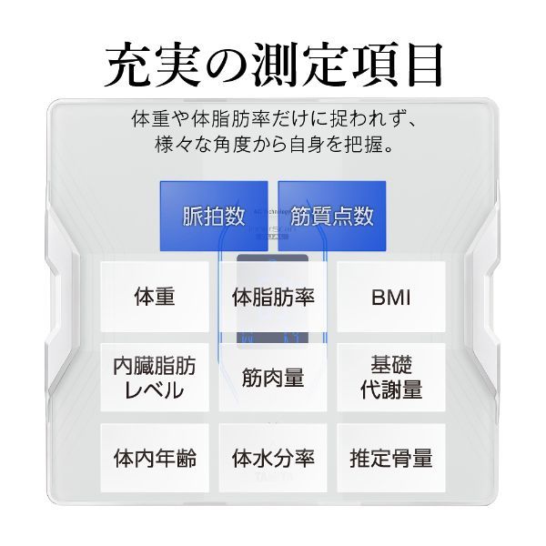 タニタ 体重計 体組成計 ホワイト 筋肉の質が分かる アプリでスマホ連動 インナースキャンデュアル RD-914L-WH 体脂肪率 筋肉量 筋質点数