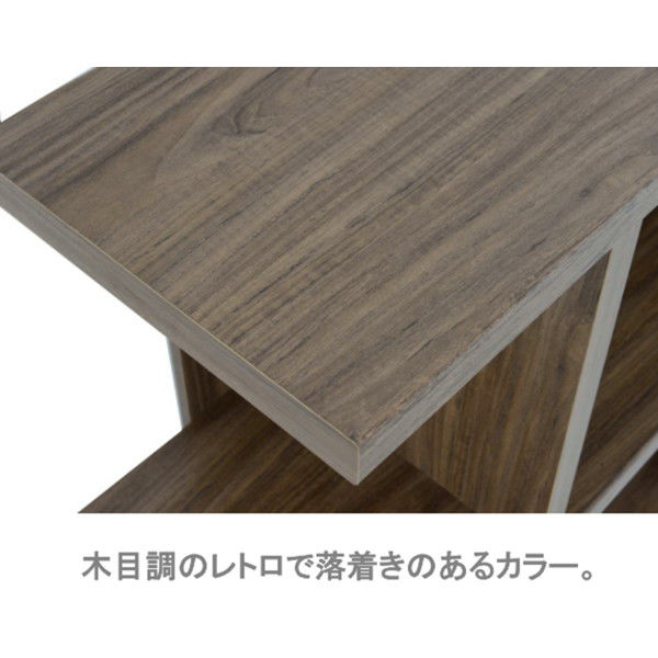佐藤産業 フィズシェルフ 幅1200×高さ1133mm ブラウン FZ120 佐藤産業 フィズシェルフ 幅1200×高さ1133mm ブラウン FZ120