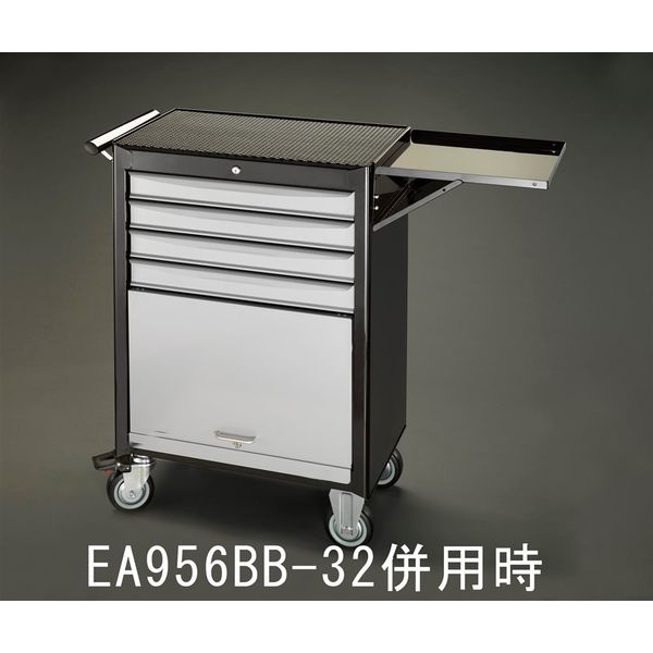 エスコ（esco） 677x459x1000mm/4段 ツールワゴン 1台 EA956BB-1（直送品）