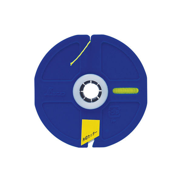 シンワ測定 ポリエステル水糸 リール巻 細 0.5mm 500m 蛍光イエロー