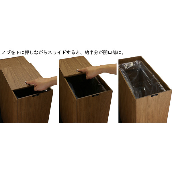 バスク リビングペール 30L ブラウン BSK-LP-30LBW 1台 （直送品